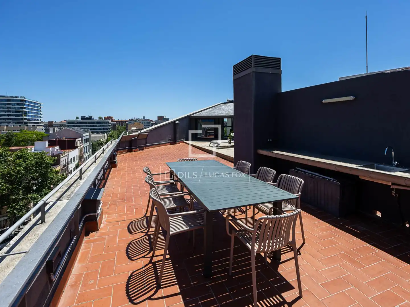 Terrace of Flat for sale in Barcelona  with Air Conditioner, Terrace and Furnished