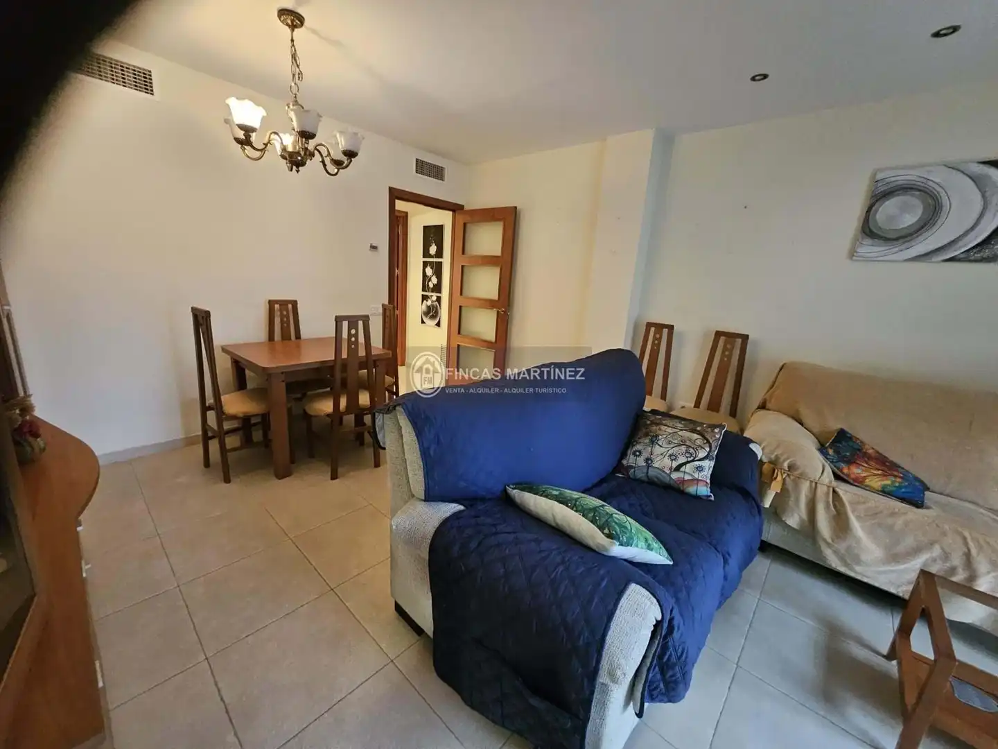 Wohnzimmer von Wohnung zur Miete in Cambrils mit Klimaanlage, Heizung und Terrasse