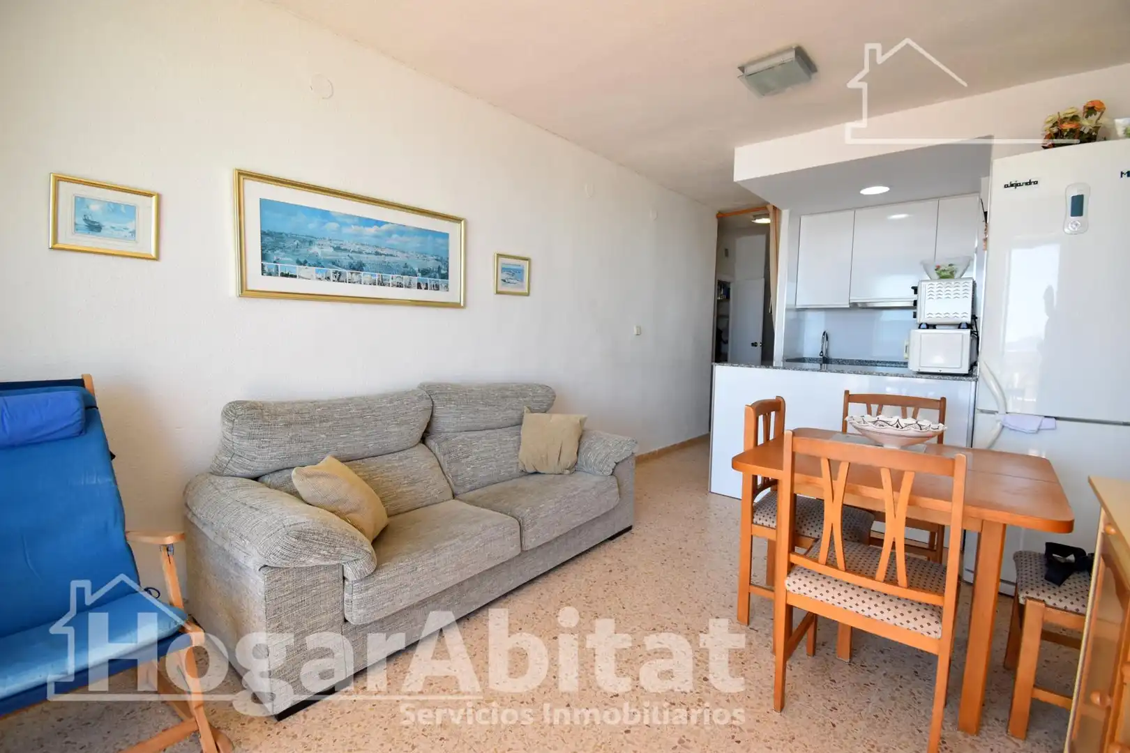 Living room of Flat for sale in Bellreguard  with Terrace and Furnished