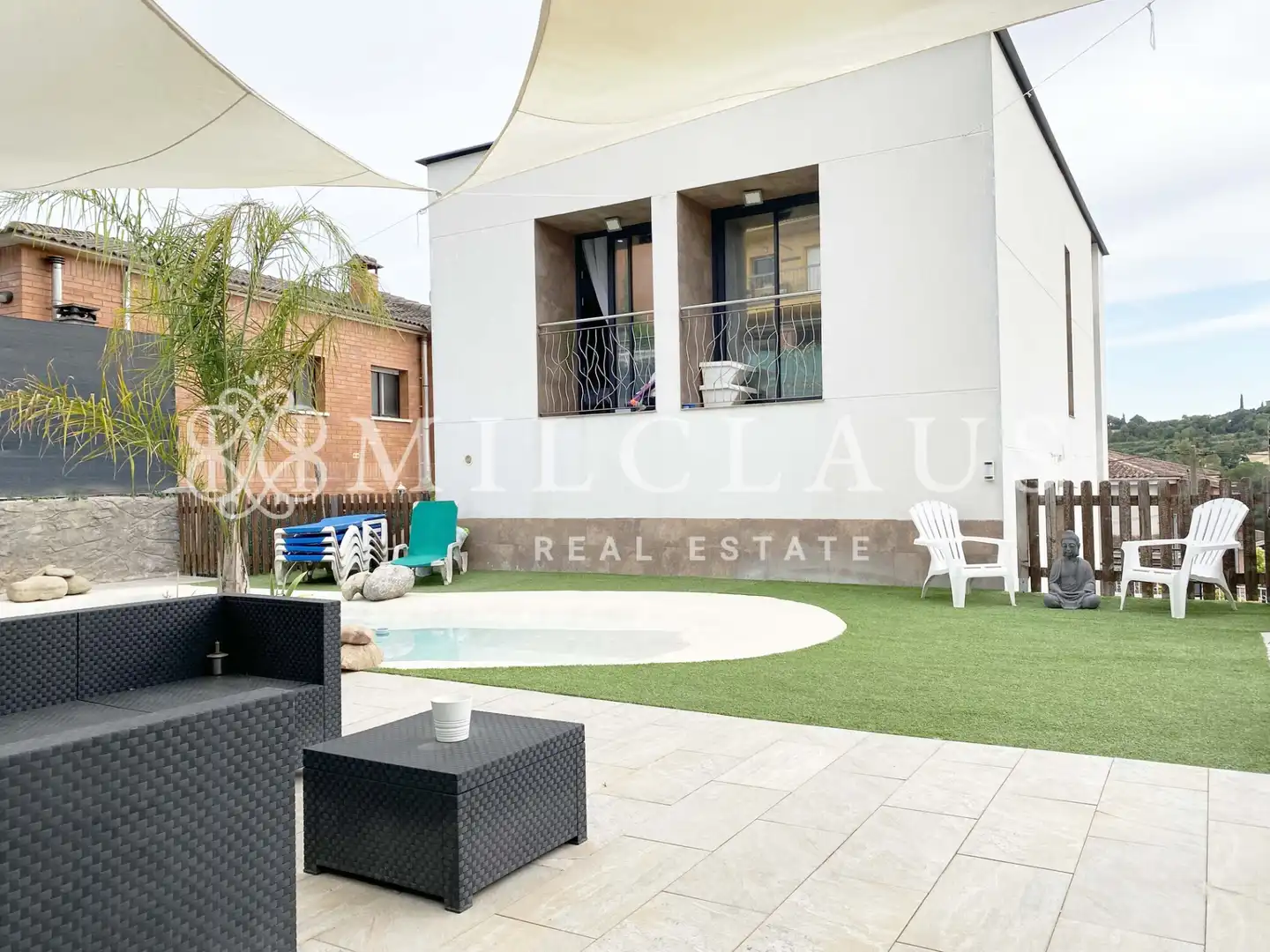 Terrasse von Haus oder Chalet zum Verkauf in Lliçà d'Amunt mit Klimaanlage, Heizung und Privatgarten