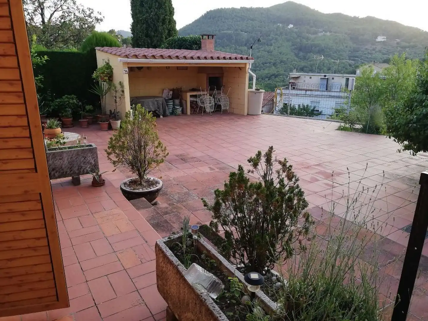 Terraza de Casa adosada en venta en Sant Feliu de Codines con Calefacción, Jardín privado y Trastero