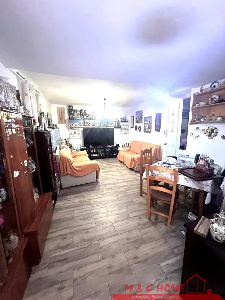 Sala d'estar de Casa o xalet en venda en Málaga amb Jardí privat, Terrassa i Traster