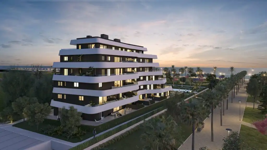 Vista exterior de Apartament en venda en Torremolinos amb Aire condicionat, Jardí privat i Terrassa