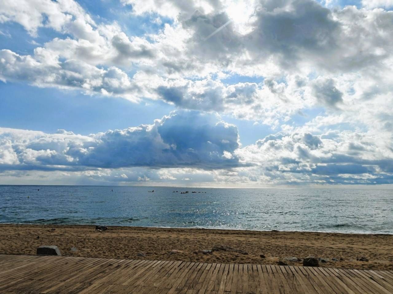 Exterior view of Flat for sale in Badalona  with Air Conditioner, Heating and Parquet flooring