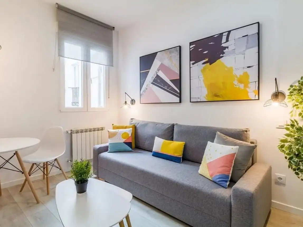 Sala d'estar de Apartament per a compartir en Zamora Capital  amb Aire condicionat i Moblat