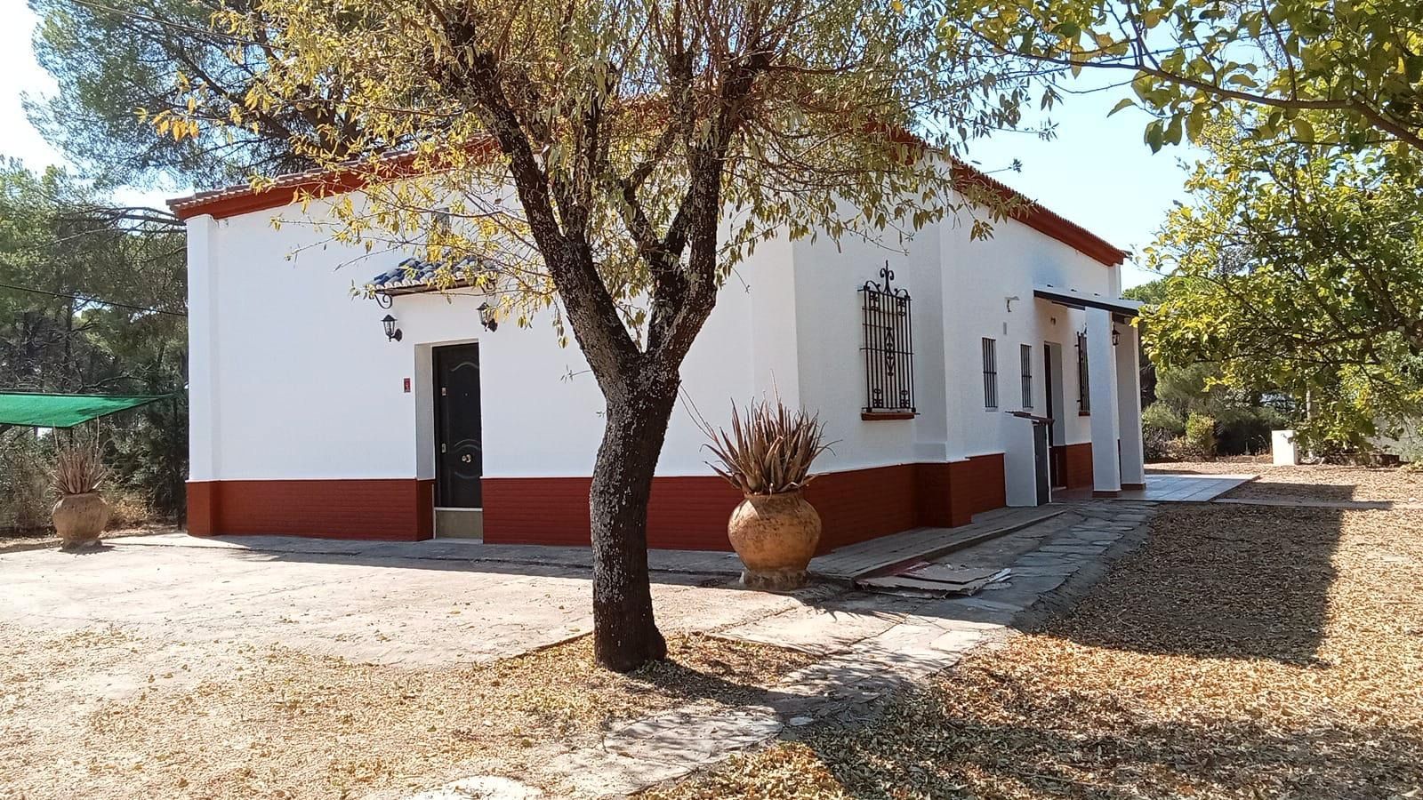 Exterior view of House or chalet for sale in Valverde del Camino  with Private garden, Storage room and Alarm