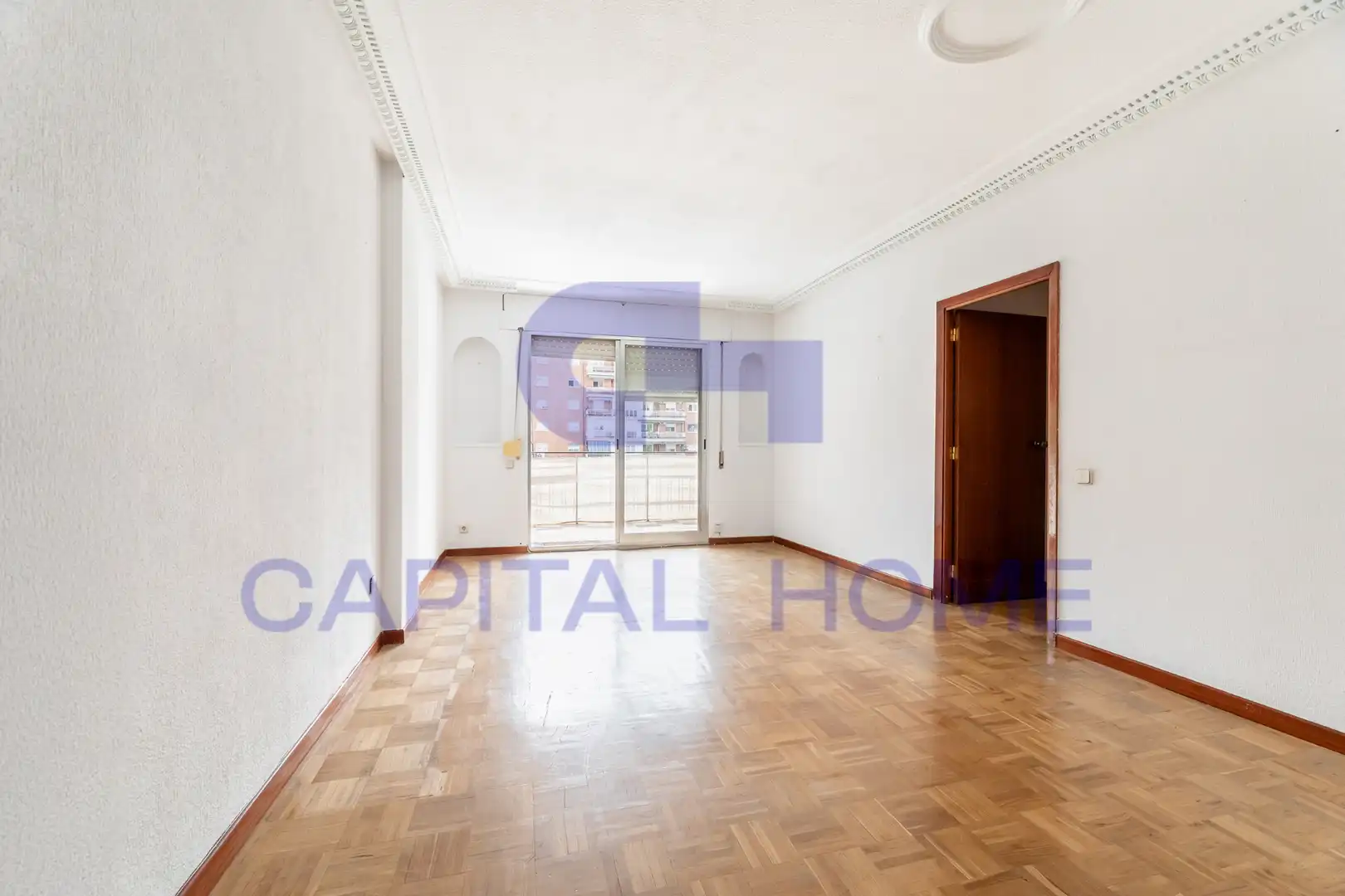 Living room of Flat for sale in Móstoles  with Heating, Terrace and Furnished