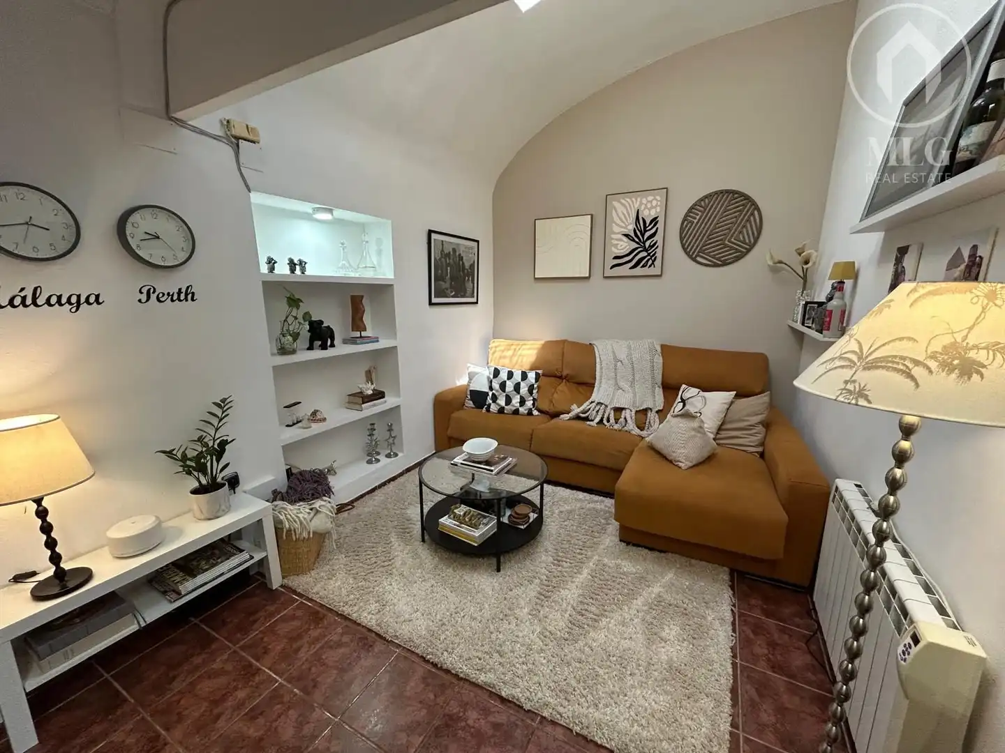 Sala de estar de Casa o chalet en venta en Málaga con Aire acondicionado, Terraza y Trastero