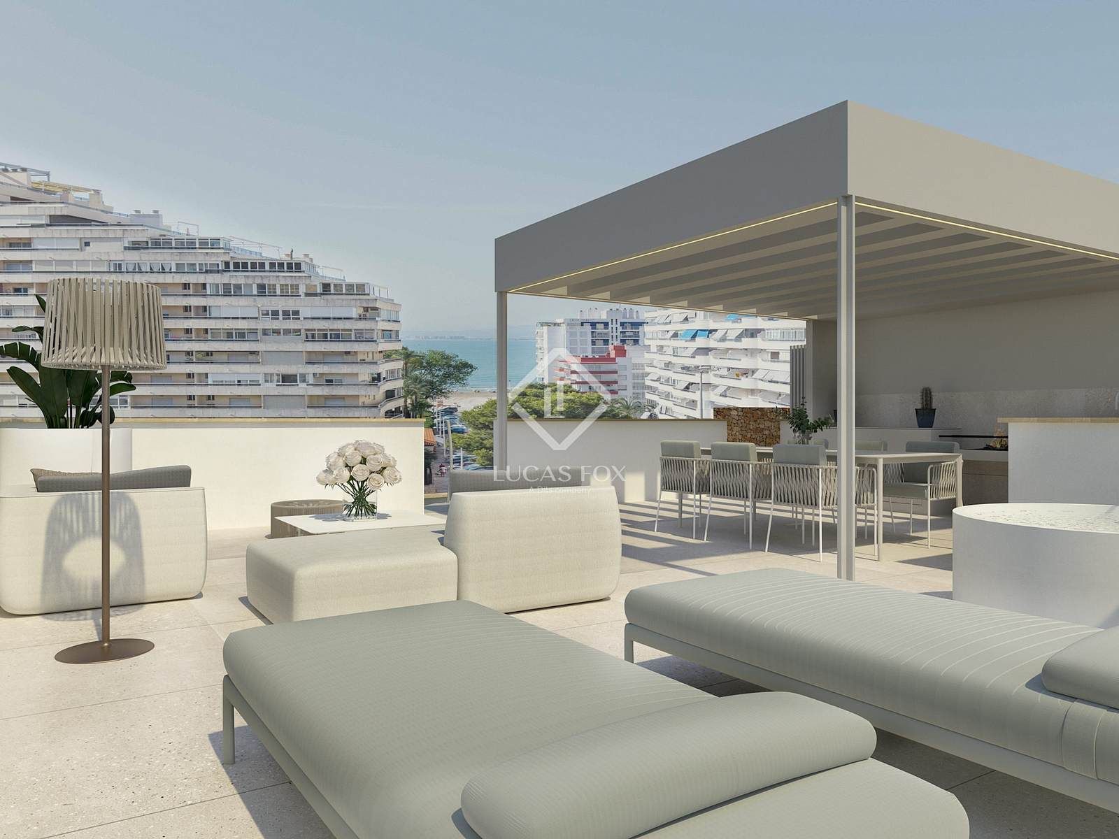 Terrace of Flat for sale in Cullera  with Air Conditioner, Terrace and Swimming Pool