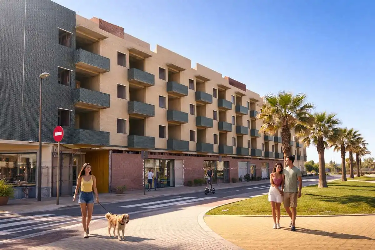 Außenansicht von Wohnung zum Verkauf in El Ejido mit Terrasse und Gemeinschaftspool
