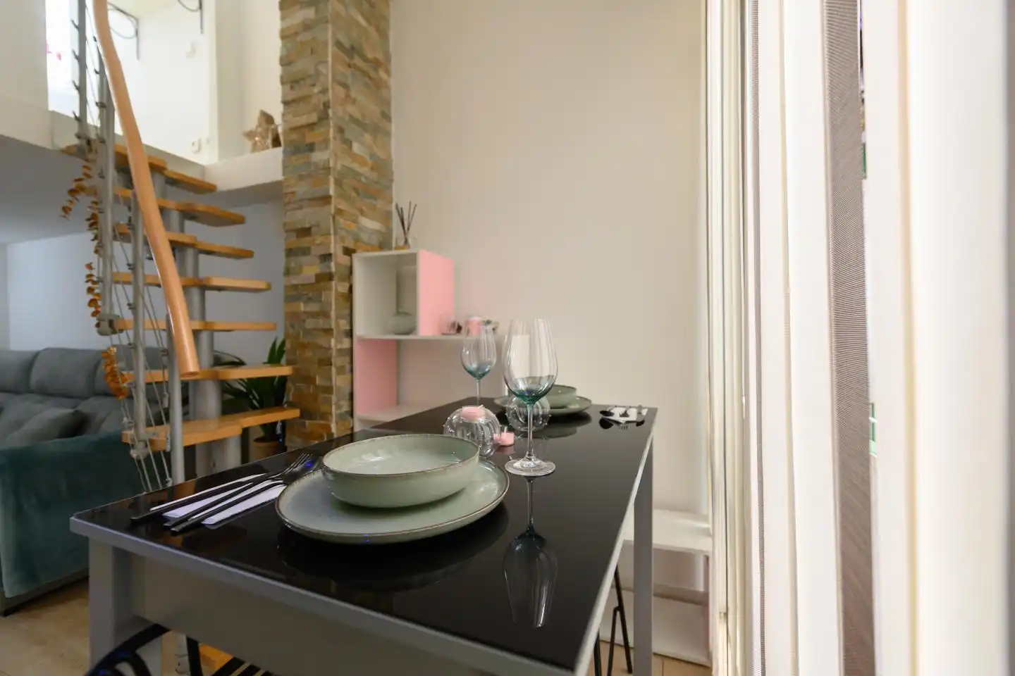 Esszimmer von Maisonette zur Miete in Madrid mit Klimaanlage, Möbliert und Internet