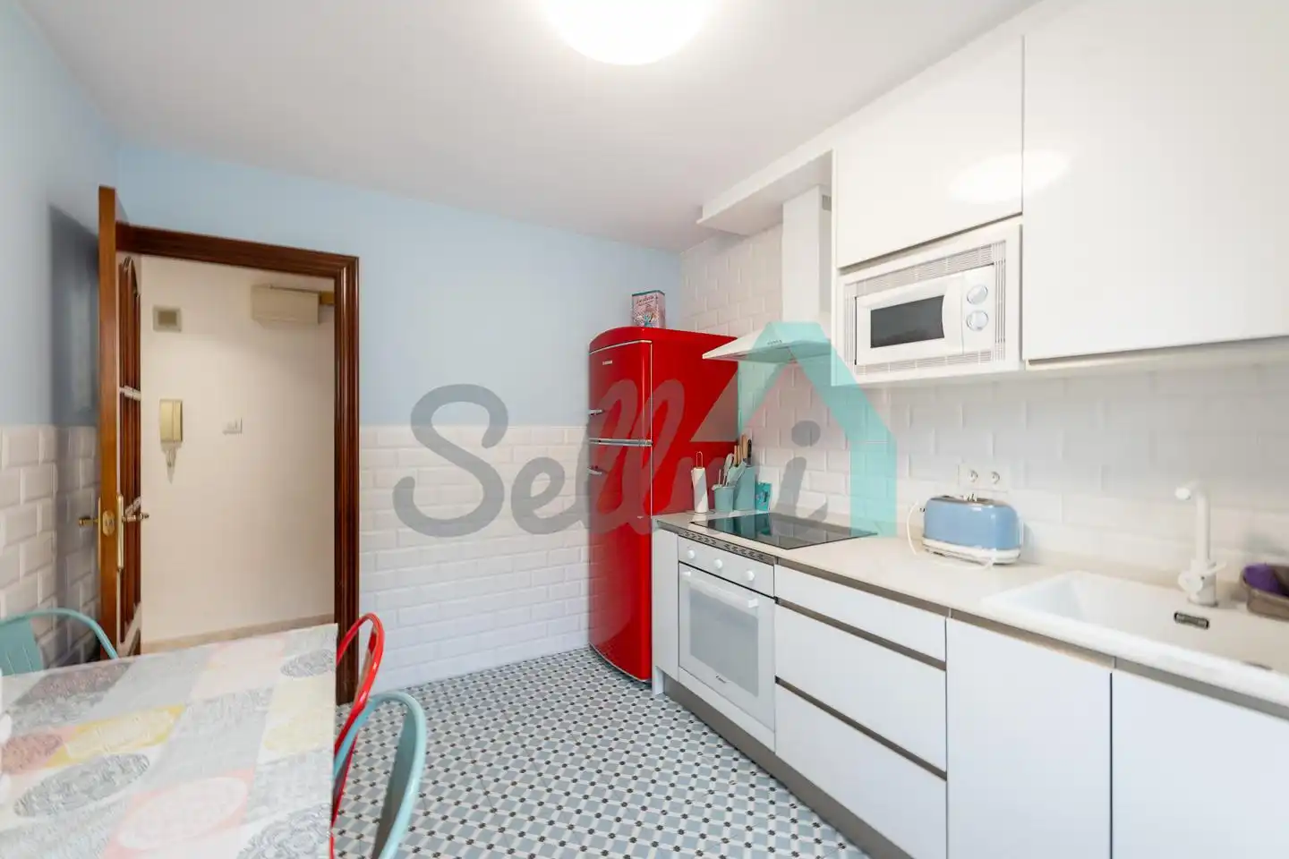 Kitchen of Flat for rent in Gijón   with Heating, Parquet flooring and Furnished