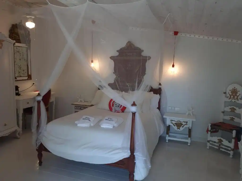 Schlafzimmer von Haus oder Chalet zur Miete in L'Ametlla de Mar  mit Klimaanlage, Privatgarten und Schwimmbad
