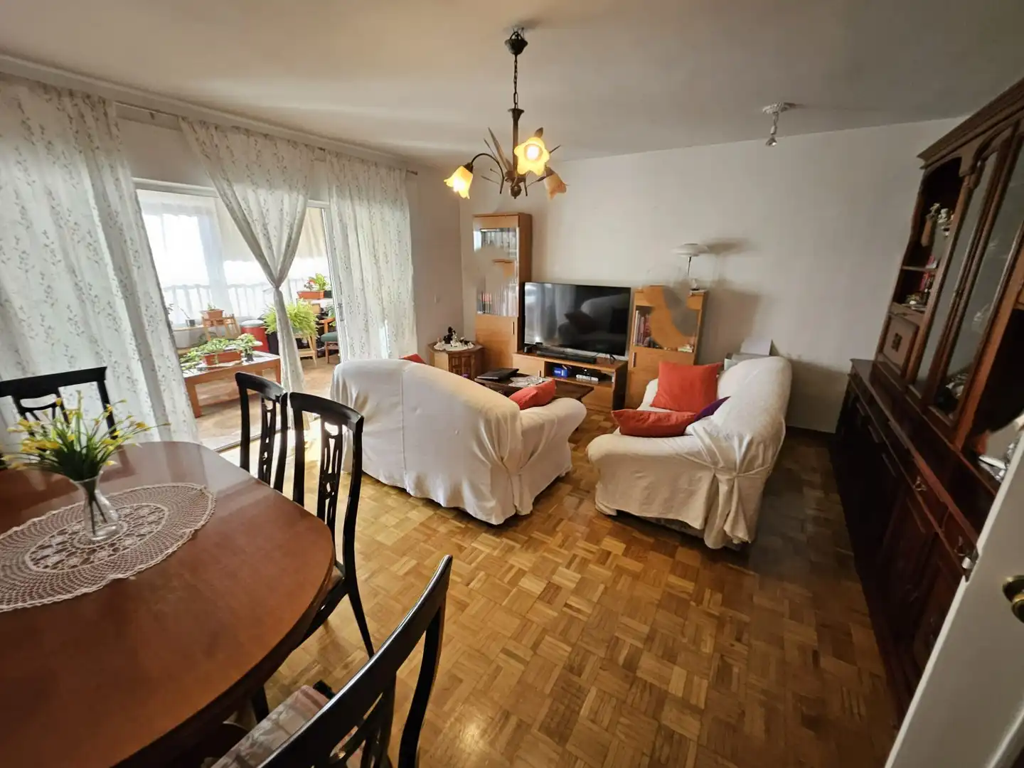 Sala de estar de Piso en venta en Alcalá de Henares con Calefacción, Parquet y Terraza
