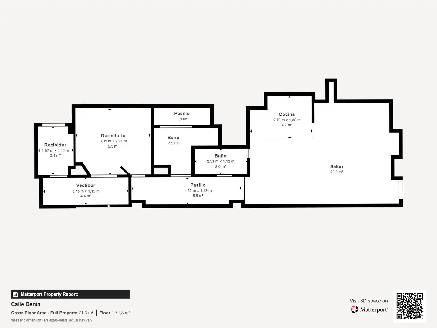 Flat for rent in Valencia  with Air Conditioner, Heating and Furnished