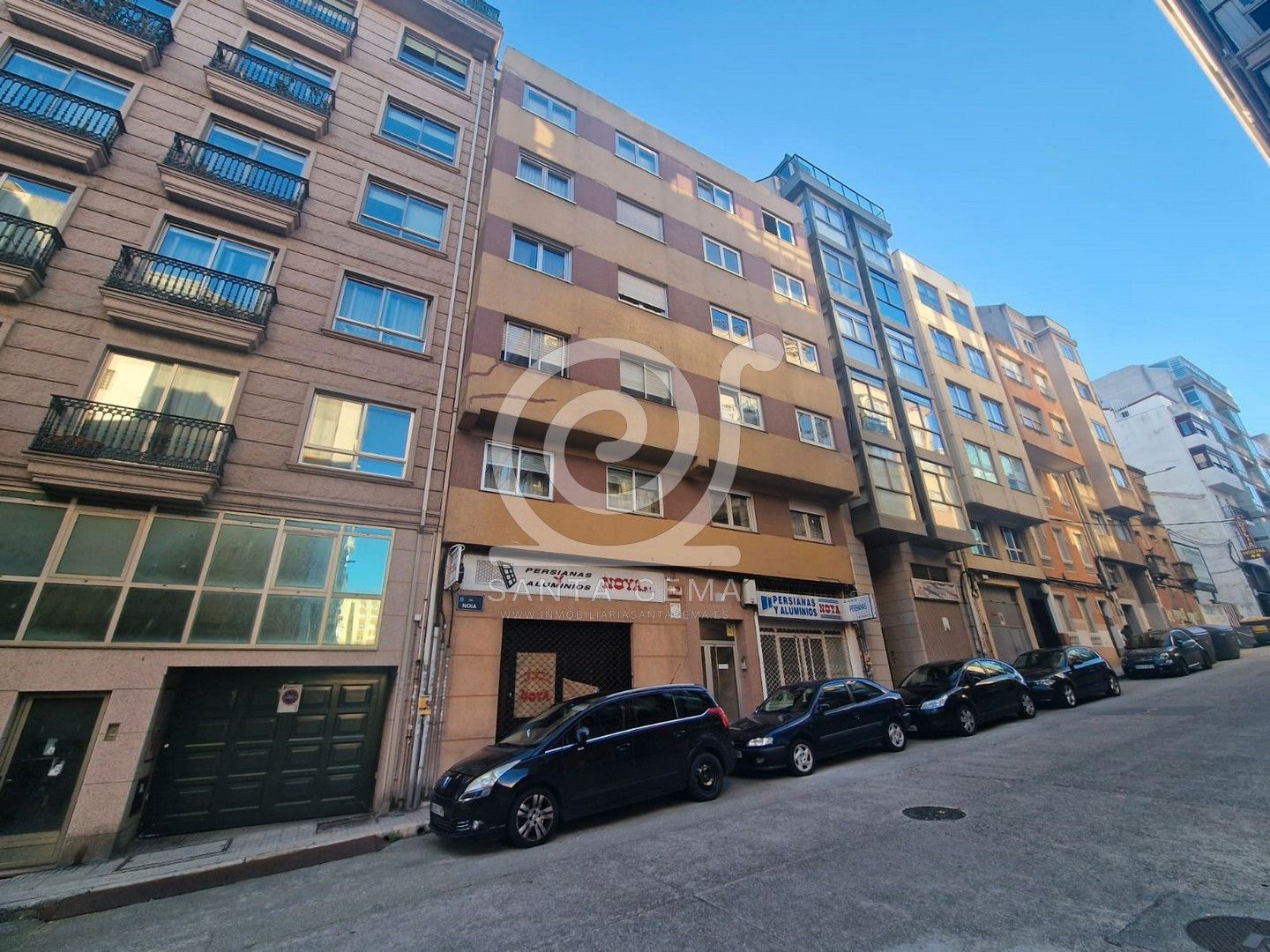 Exterior view of Flat for sale in A Coruña Capital   with Furnished