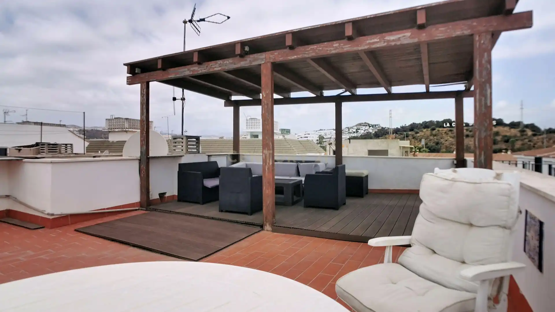 Terrace of Apartments for rent in Mijas  with Air Conditioner and Washing machine