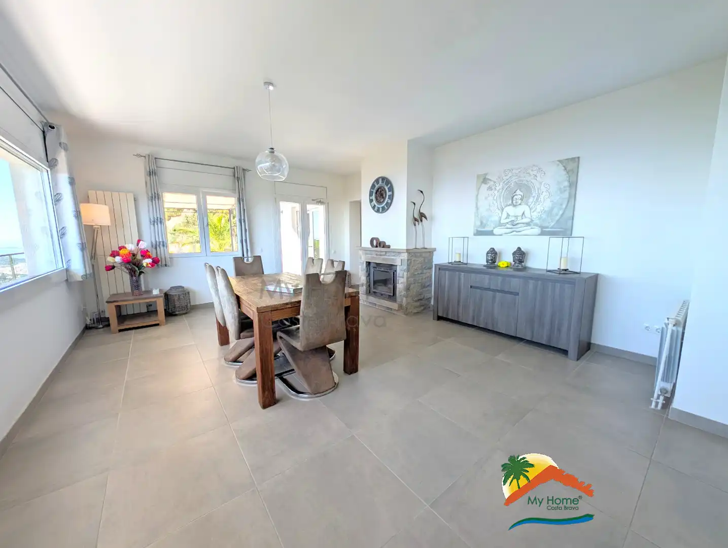 Comedor de Casa o chalet en venta en Lloret de Mar con Aire acondicionado, Calefacción y Jardín privado