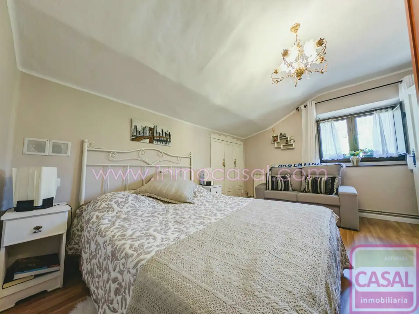 Schlafzimmer von Wohnung zum Verkauf in Mieres (Asturias) mit Heizung und Möbliert