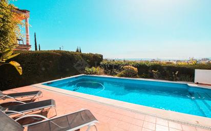 Swimming pool of House or chalet for sale in Sitges  with Air Conditioner, Terrace and Swimming Pool