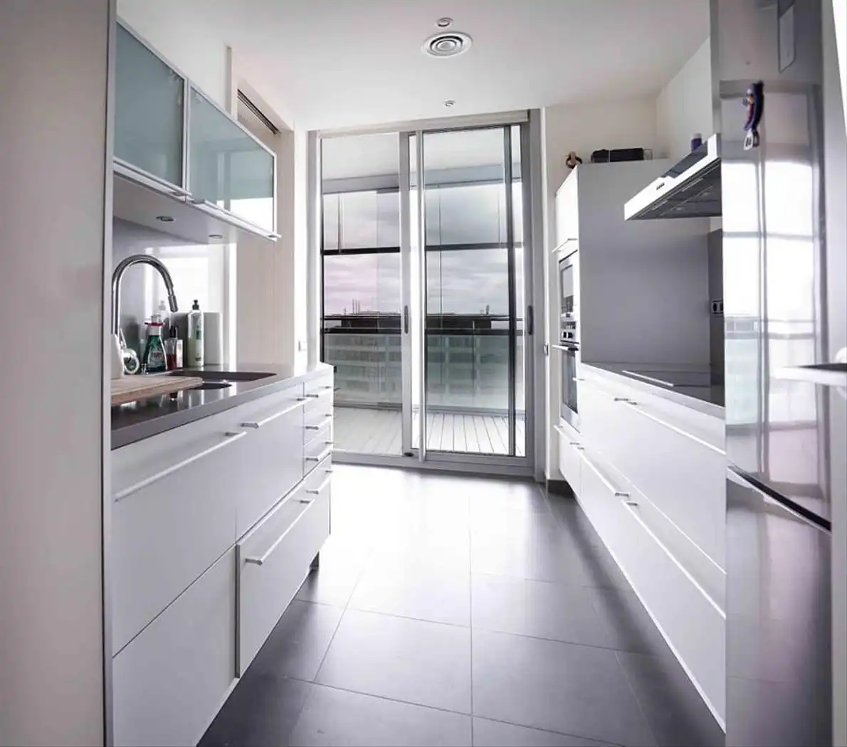 Cocina de Piso de alquiler en Barcelona con Aire acondicionado, Calefacción y Terraza