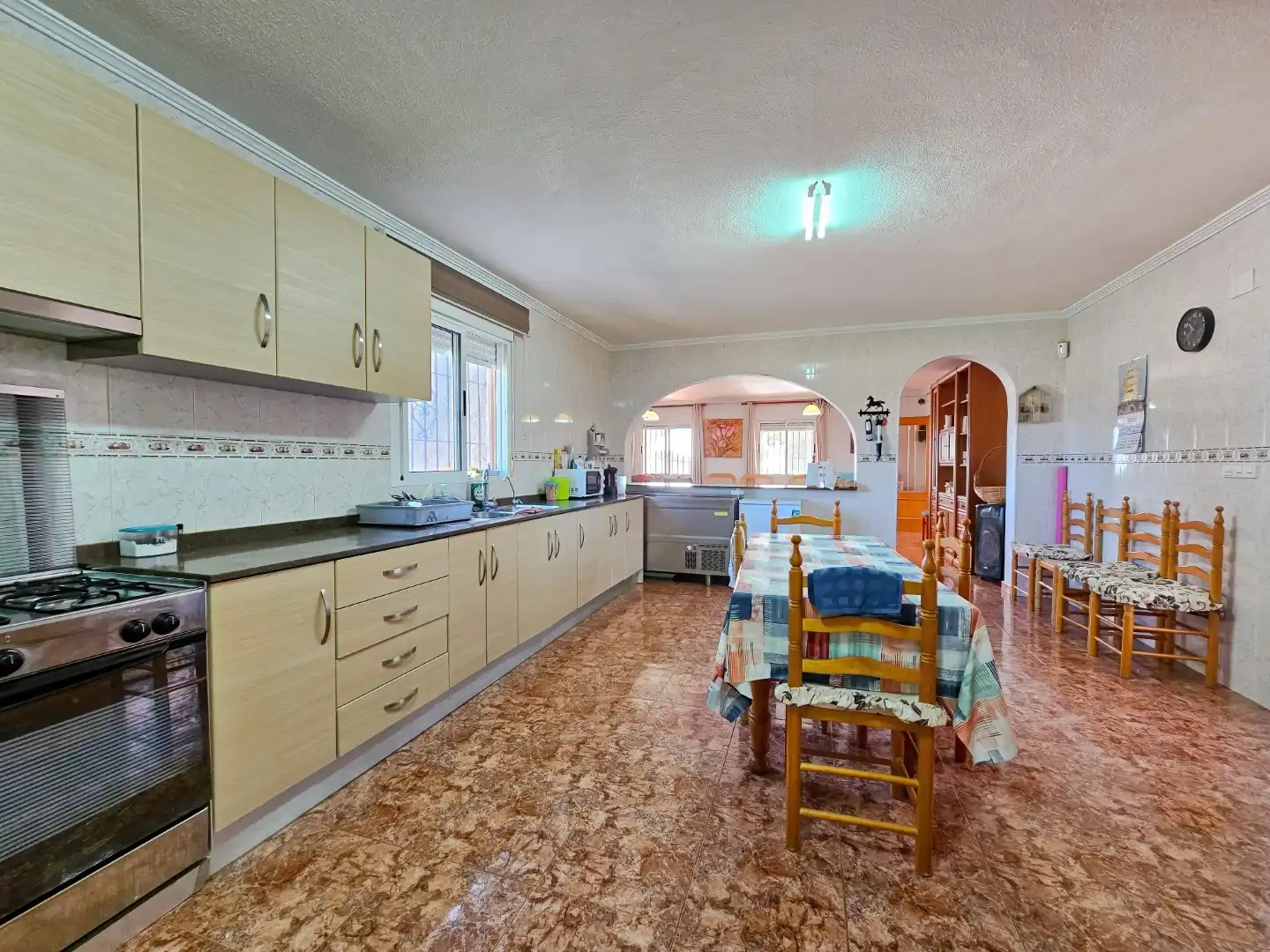 Cocina de Finca rústica en venta en Algorfa con Aire acondicionado, Calefacción y Terraza
