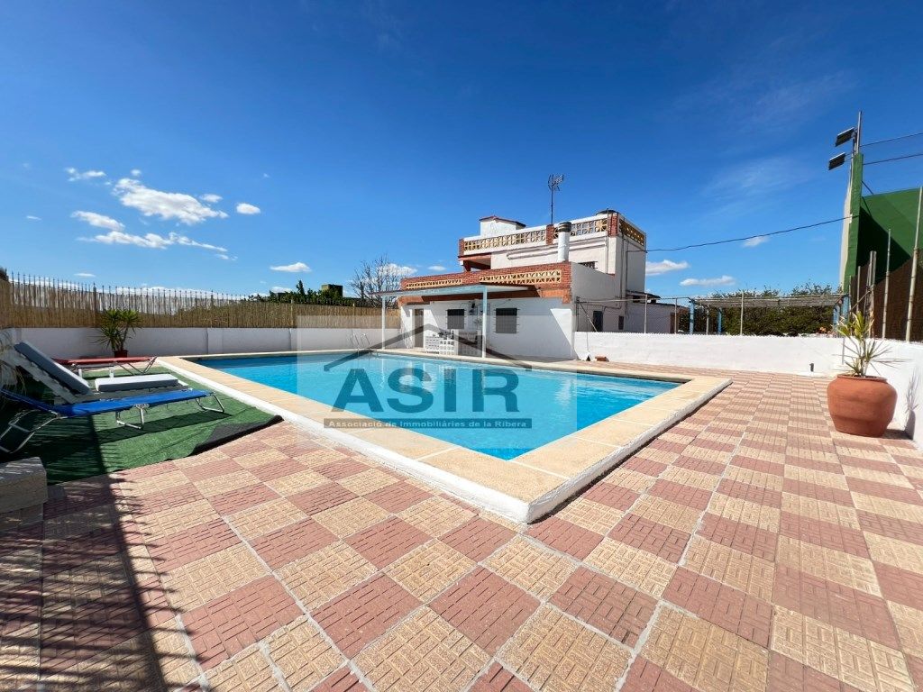 Piscina de Casa o xalet en venda en Albalat de la Ribera amb Terrassa