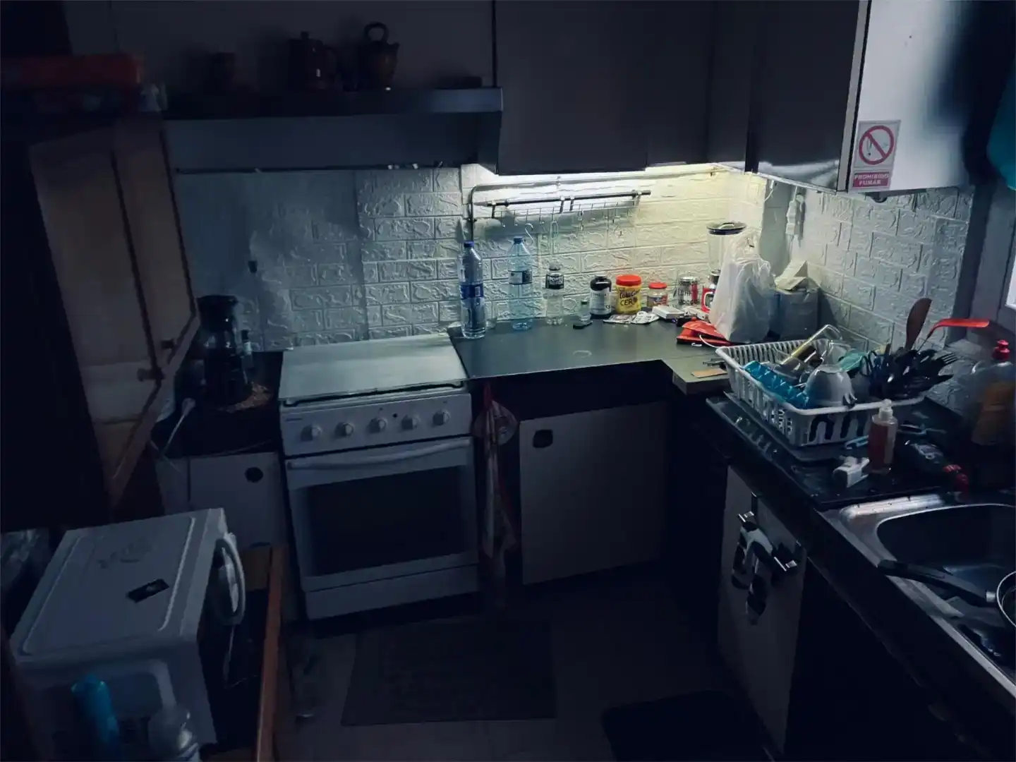 Küche von Wohnung zur Miete in Binéfar mit Parkett, Möbliert und Balkon