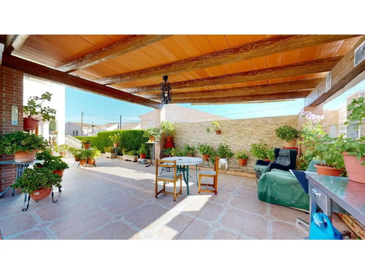 Terraza de Casa adosada en venta en Torrent con Aire acondicionado, Calefacción y Jardín privado