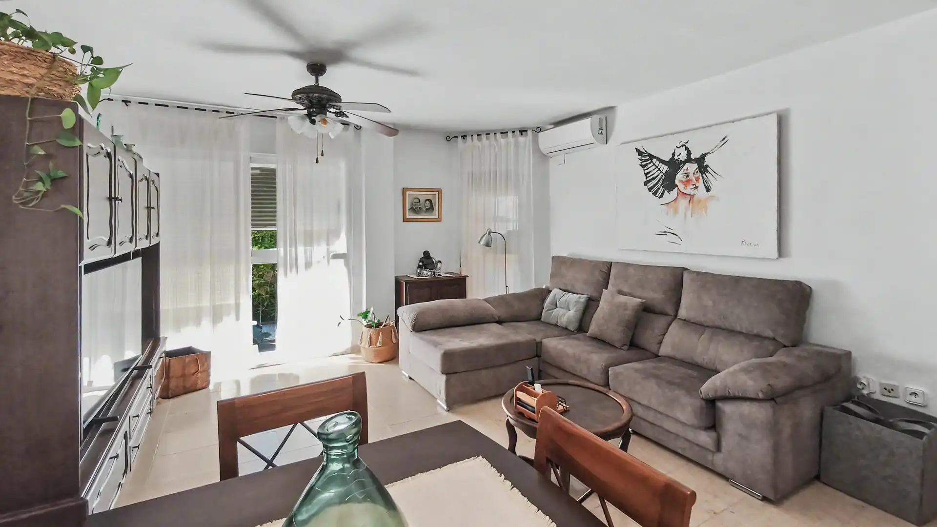 Sala de estar de Piso en venta en Dénia con Aire acondicionado, Calefacción y Terraza