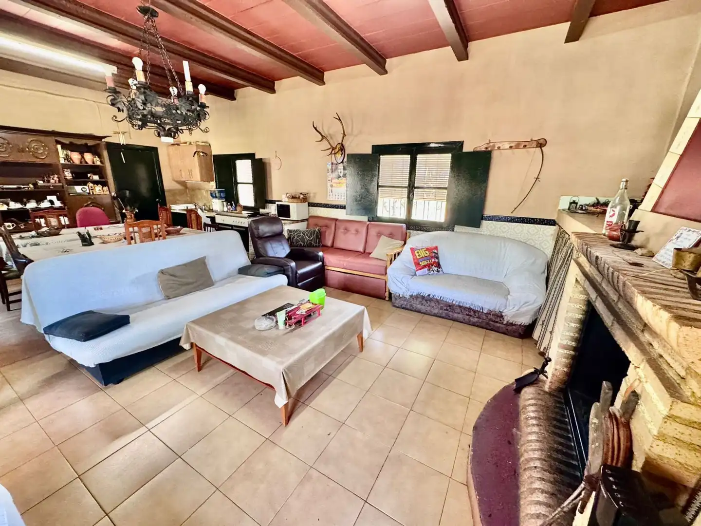 Sala d'estar de Finca rústica en venda en Membrilla