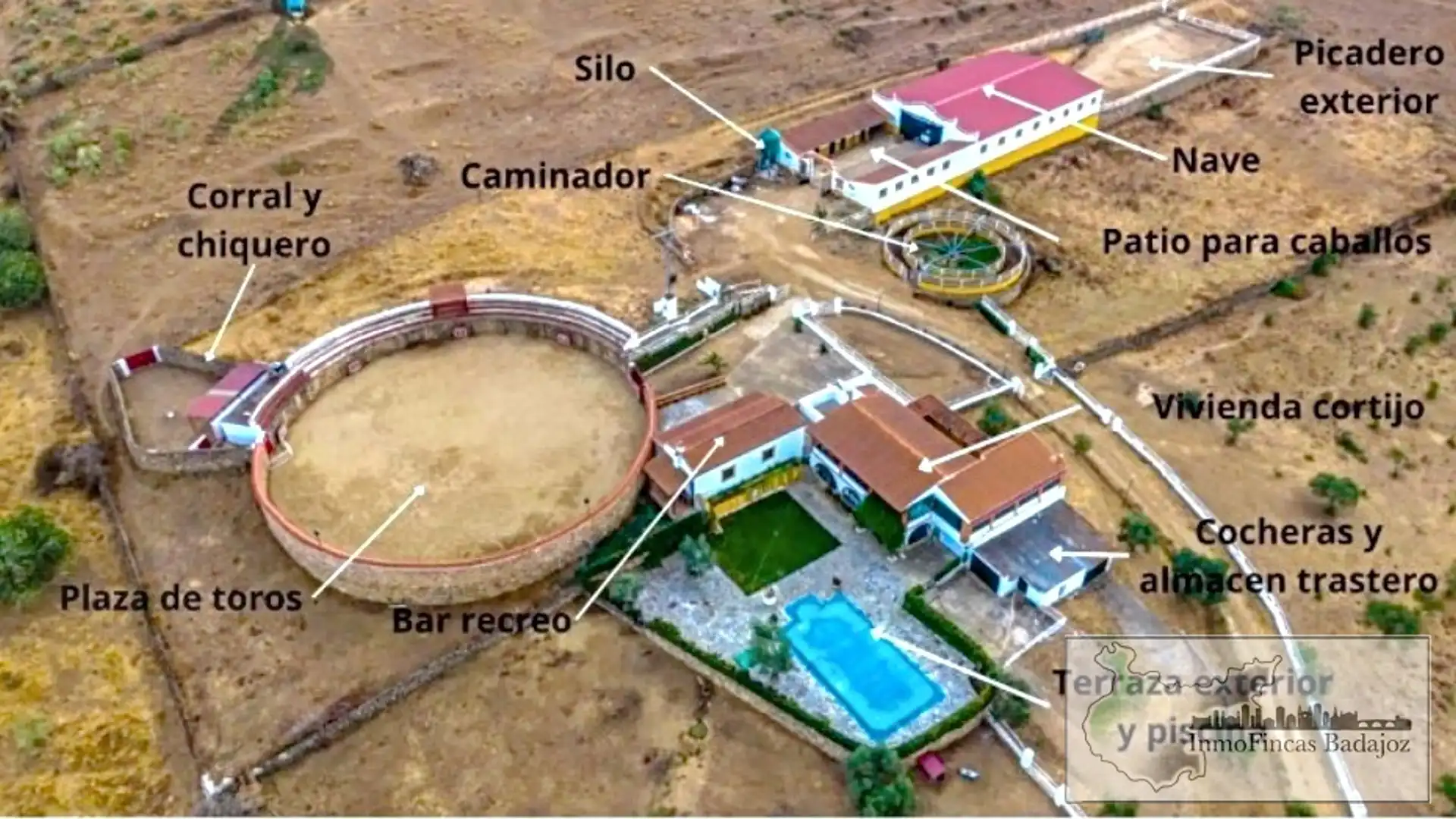 Finca rústica en venta en Olivenza con Aire acondicionado, Calefacción y Jardín privado