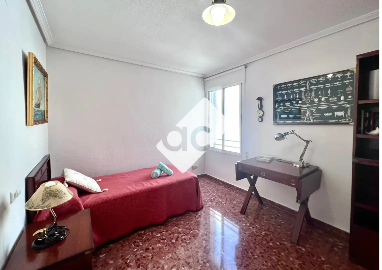 Bedroom of Flat for rent in Albal  with Air Conditioner, Heating and Furnished
