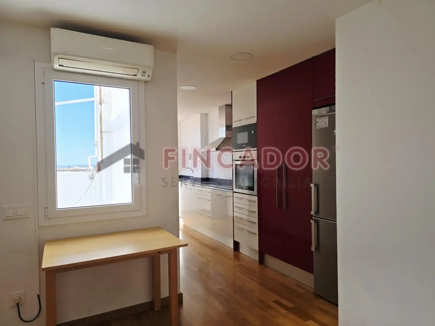 Küche von Maisonette zum Verkauf in Barcelona mit Klimaanlage, Heizung und Parkett