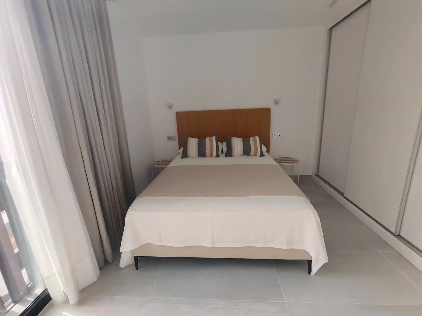 Schlafzimmer von Dachboden zur Miete in Las Palmas de Gran Canaria mit Klimaanlage, Terrasse und Möbliert