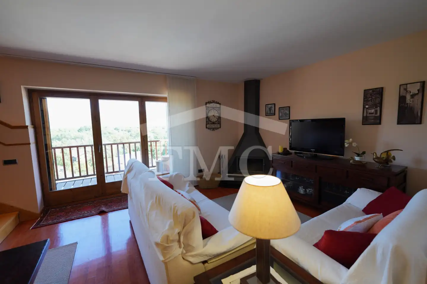 Sala d'estar de Pis en venda en Bolvir amb Calefacció, Parquet i Terrassa
