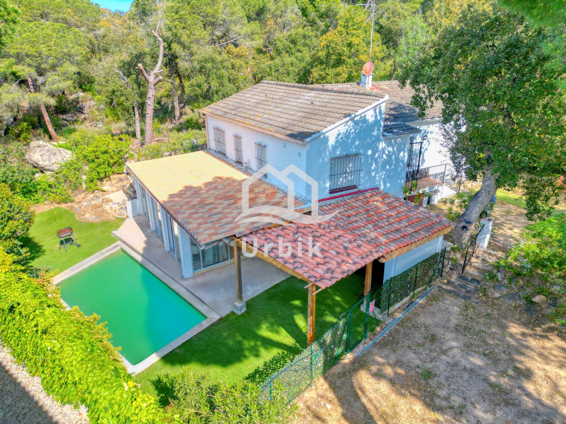 Vista exterior de Casa o xalet en venda en Santa Cristina d'Aro amb Calefacció, Jardí privat i Terrassa