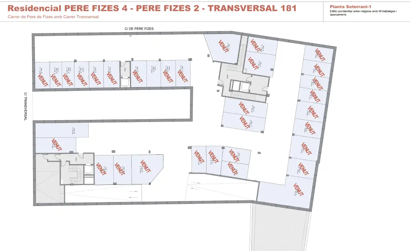 Einzelparkplatz mit Aufzug zum Verkauf in Carrer Transversal, imagen 7