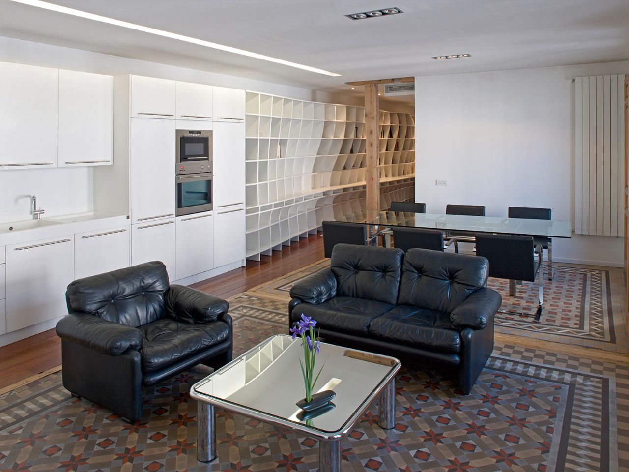 Sala de estar de Oficina de alquiler en  Madrid Capital con Aire acondicionado, Calefacción y Amueblado