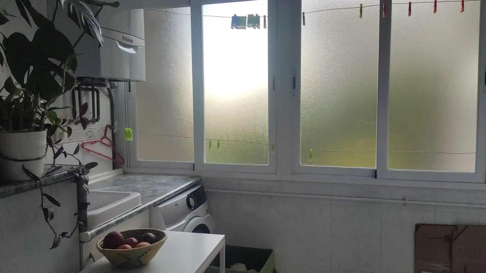 Küche von Wohnung zum Verkauf in Móstoles mit Klimaanlage, Heizung und Privatgarten