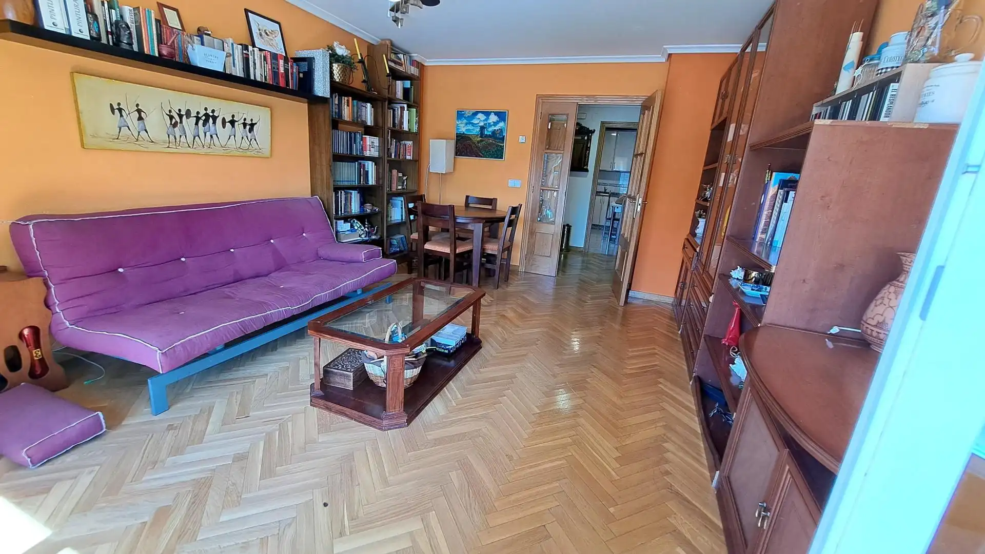 Sala de estar de Piso en venta en Ponferrada con Calefacción y Terraza