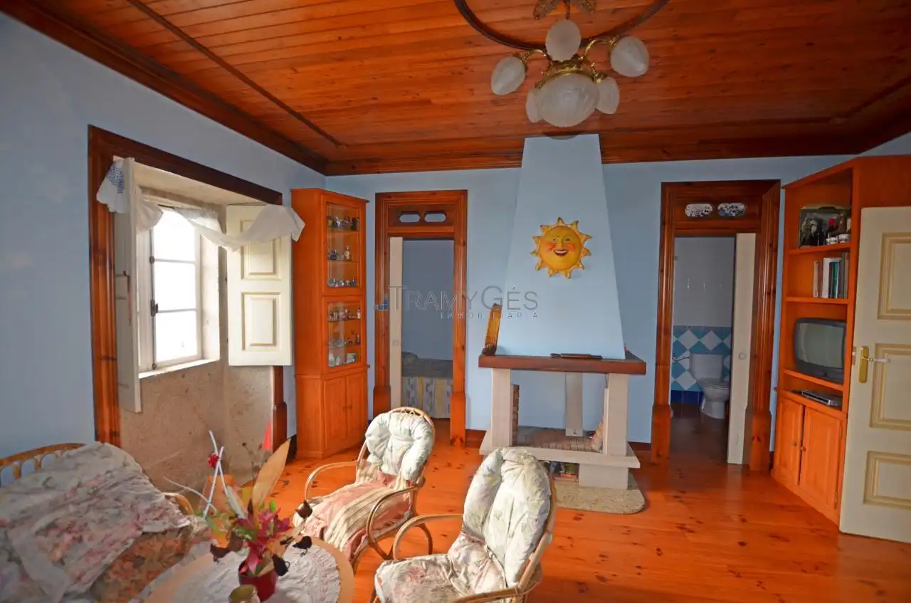 Sala de estar de Casa o chalet en venta en O Rosal   con Calefacción, Jardín privado y Trastero