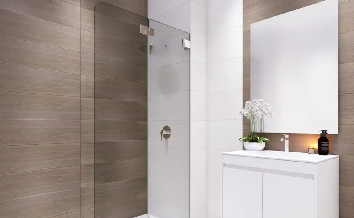 Baño de Planta baja en venta en Manilva con Aire acondicionado, Terraza y Piscina comunitaria