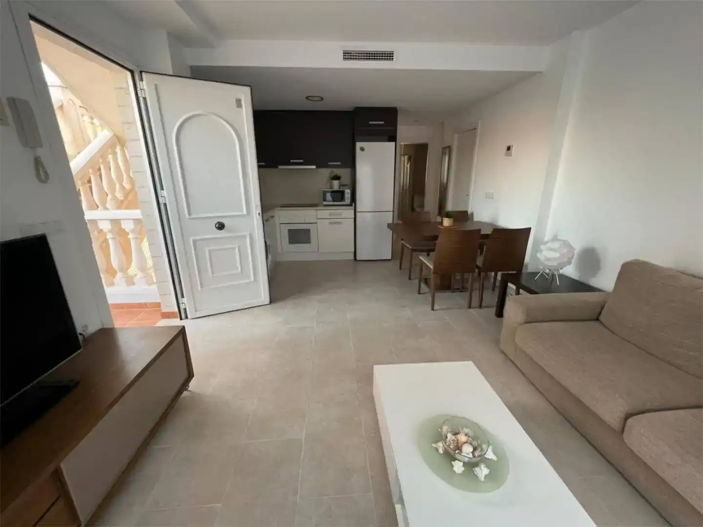 Sala d'estar de Pis de lloguer en Oliva Playa