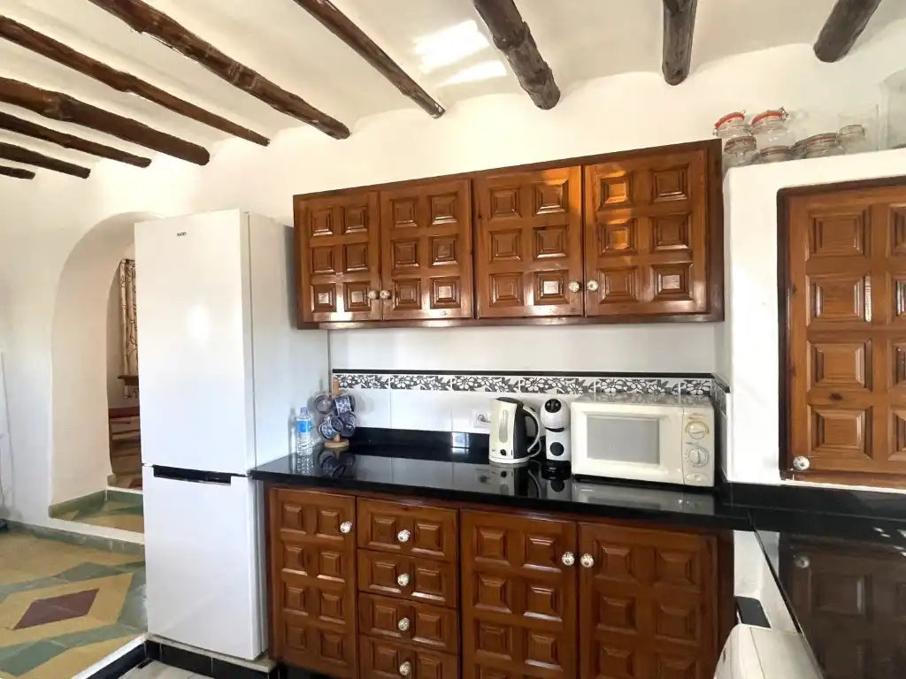 Cuina de Casa o xalet en venda en Mojácar amb Aire condicionat, Jardí privat i Terrassa