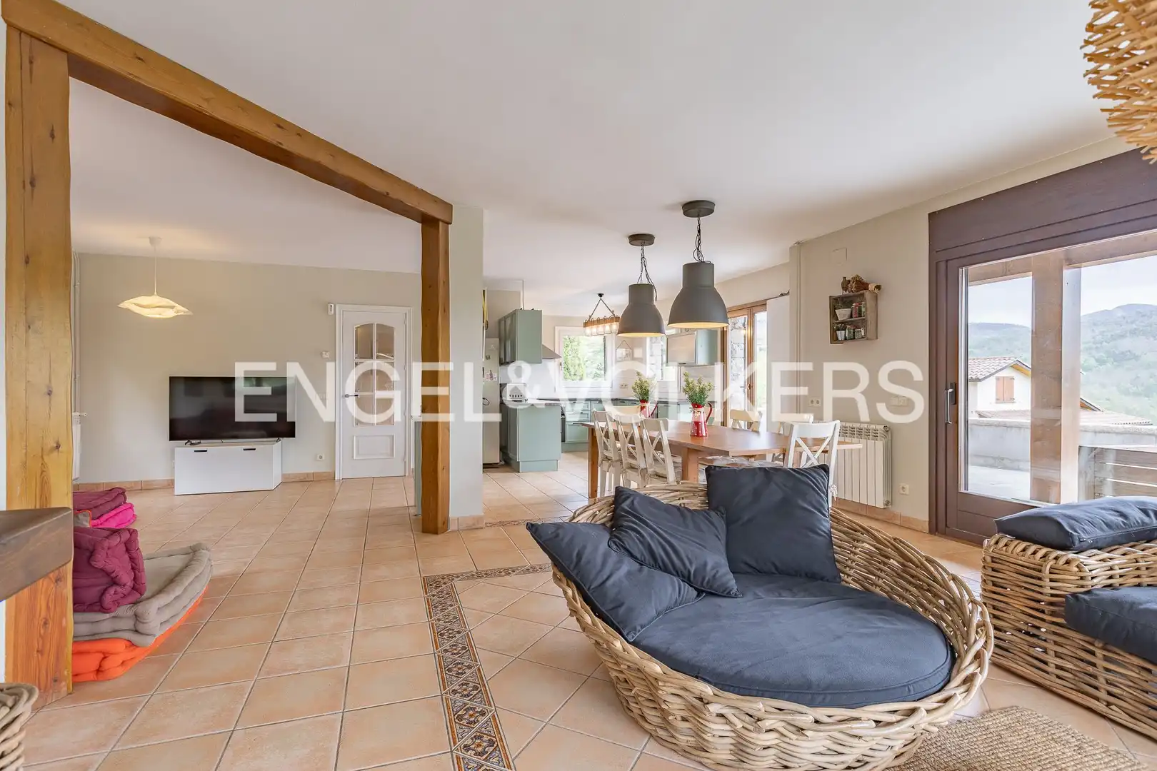 Sala de estar de Casa o chalet en venta en Molló con Calefacción, Jardín privado y Balcón