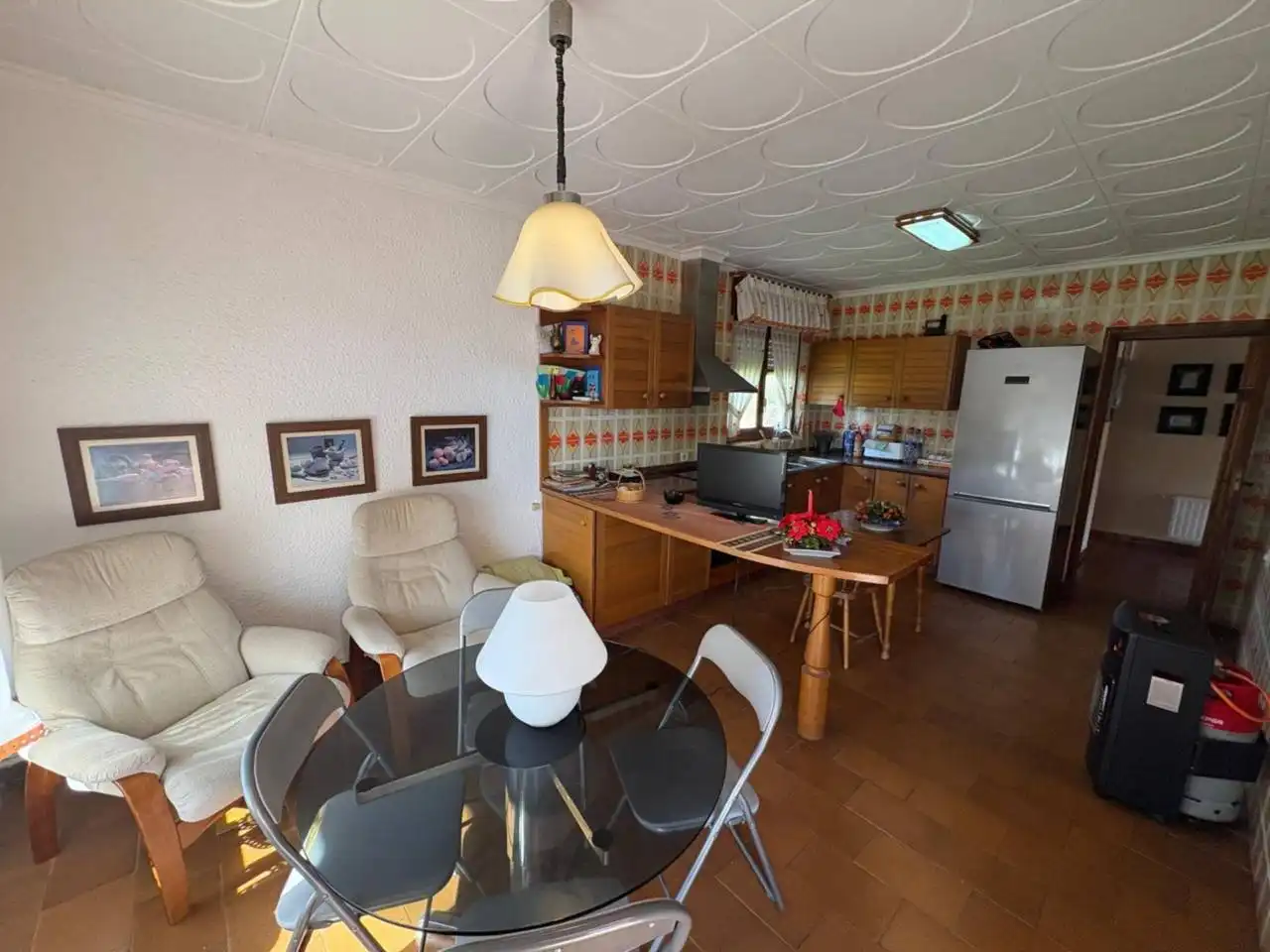 Cocina de Finca rústica en venta en Onil con Calefacción, Jardín privado y Terraza