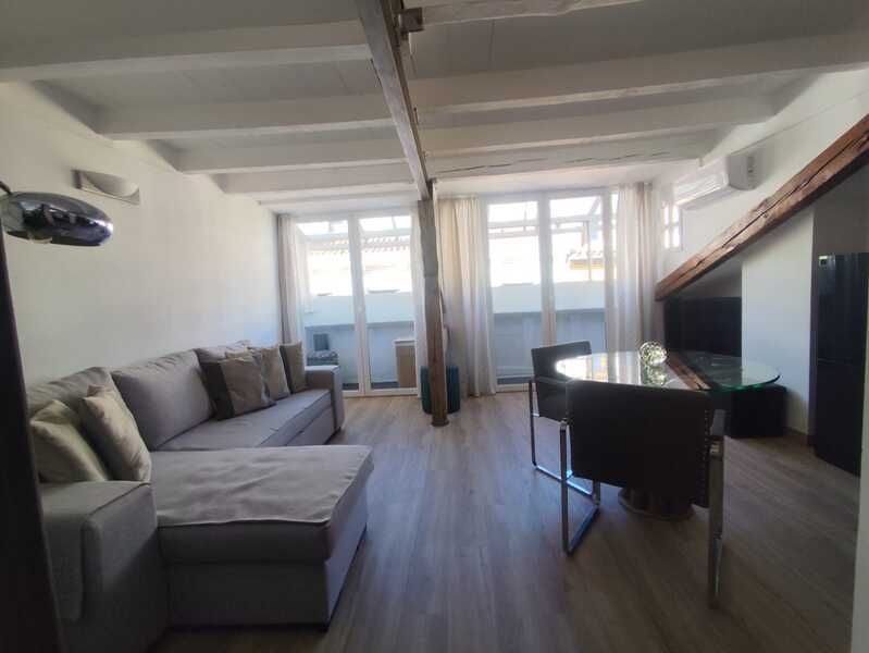 Sala d'estar de Àtic en venda en  Madrid Capital amb Aire condicionat, Calefacció i Terrassa