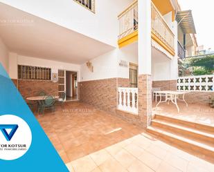 Exterior view of Single-family semi-detached for sale in Roquetas de Mar  with Terrace