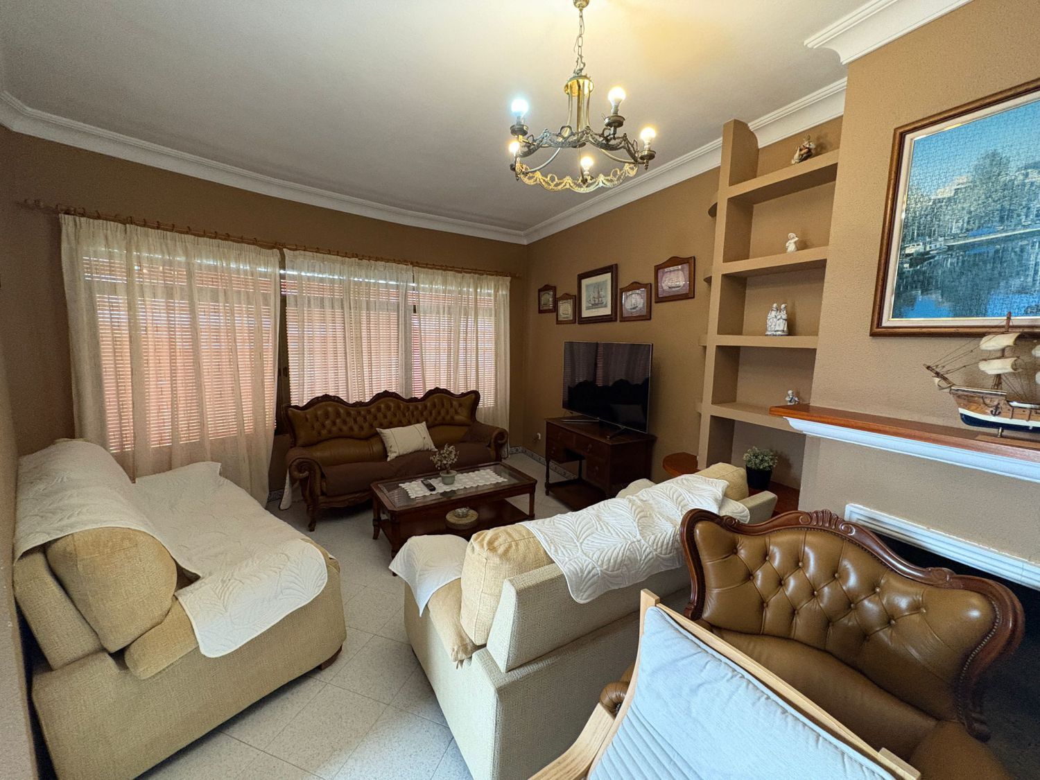 Sala de estar de Casa o chalet de alquiler en Mazagón con Terraza y Amueblado